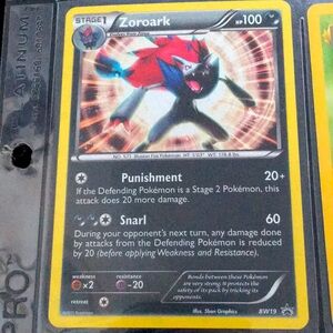 RARE Stage 1 Pokémon Zoroark HP 100 Punishment Snarl BW19